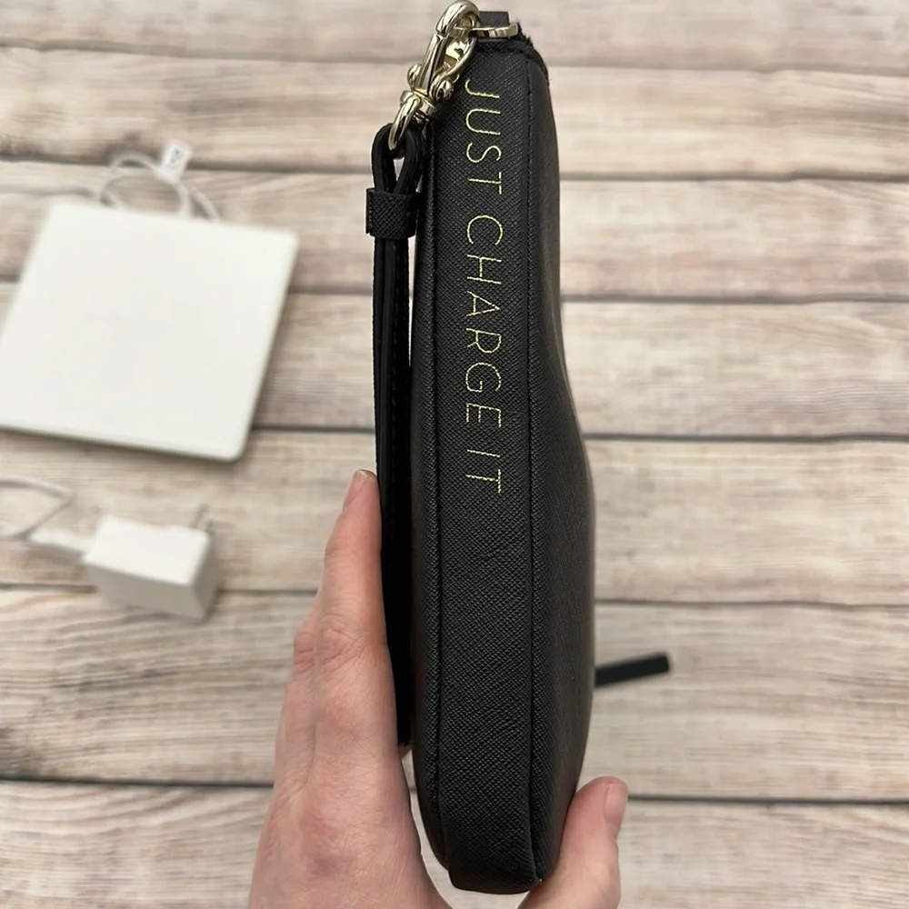 Kate Spade Everpurse Black Large Quentin Wristlet - Picture 5 of 10
